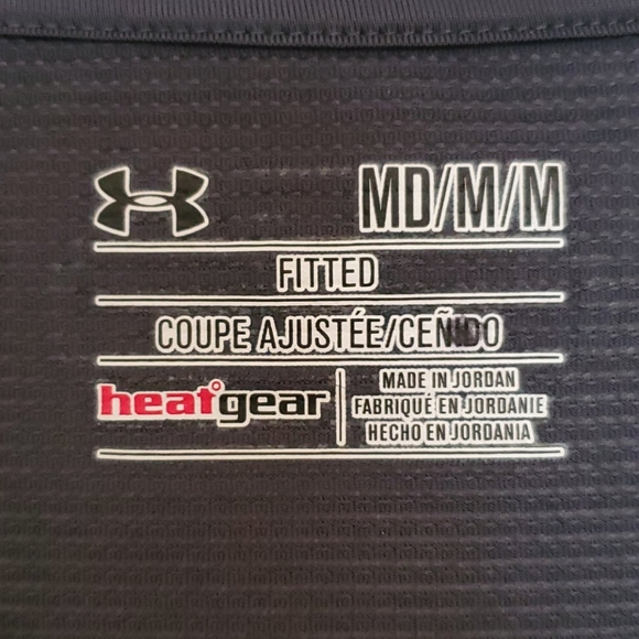 Under Armour Gray & Lime Green Long Sleeve Top - M - Picture 5 of 7